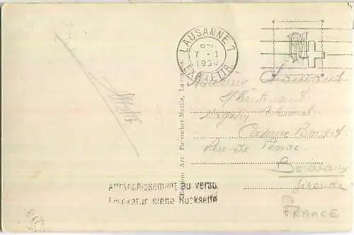 Lausanne - Place de la Cathedrale - Foto-Ansichtskarte - Edition Perrochet-Matile Lausanne