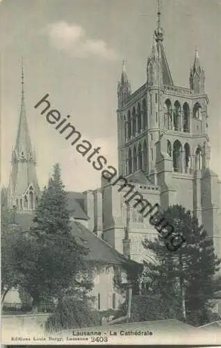 Lausanne - La Cathedrale - Edition Louis Burgy Lausanne