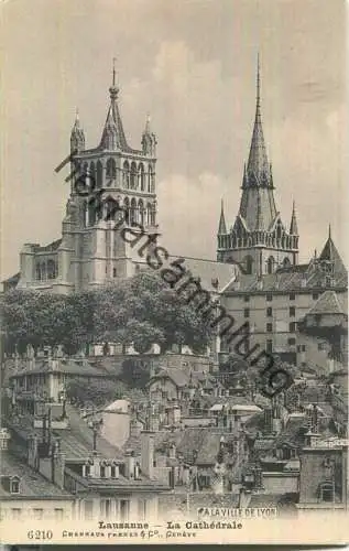 Lausanne - La Cathedrale - Edition Charnaux freres & Co. Geneve