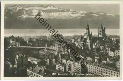 Lausanne - Pont Bessiere - Foto-Ansichtskarte - Georges Jaeger Editeur Geneve