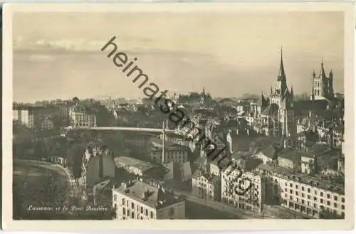 Lausanne - Pont Bessiere - Foto-Ansichtskarte - Edition Guggenheim & Co. Zürich