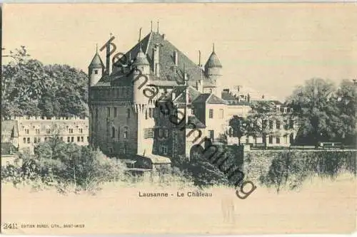 Lausanne - Le Chateau - Edition Burgy Saint-Imier ca. 1900