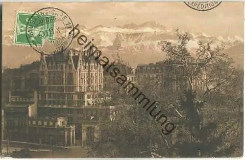 Lausanne - Maison J. J. Mercier - l'Hotel Beau-Site et les Alpes Savoie - Edition Art. S. A. Schnegg Lausanne