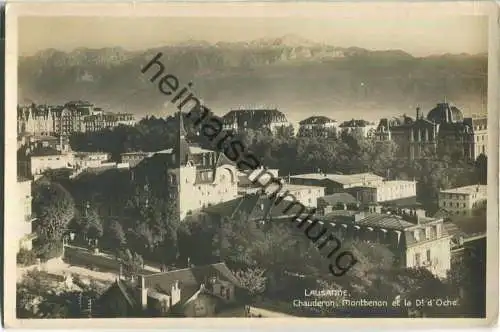 Lausanne Chauderon - Montbenon et Dt. d'Oche - Foto-Ansichtskarte - Edition Perrochet-Matile Lausanne
