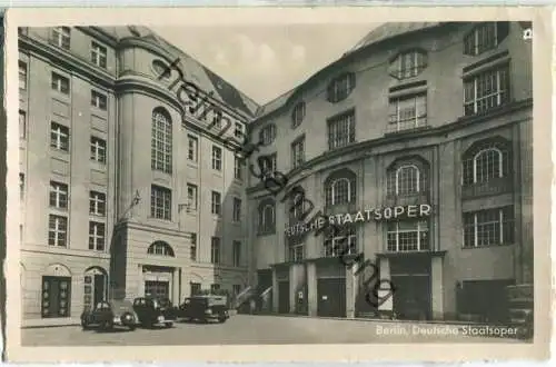 Berlin - Deutsche Staatsoper - Foto-Ansichtskarte - Verlag Trinks & Co. Leipzig