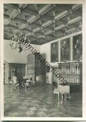 Leipzig - Historische Ratsstube im Alten Rathaus - Foto-Ansichtskarte - Verlag Foto Prof. Widmann Leipzig 50er Jahre