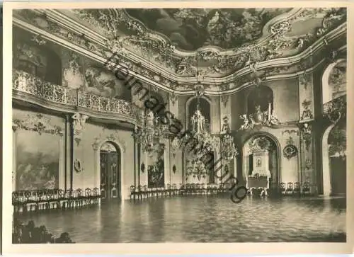 Rudolstadt - Museen Heidecksburg - Grosser Festsaal - Foto-Ansichtskarte - VEB Volkskunstverlag Reichenbach 50er Jahre