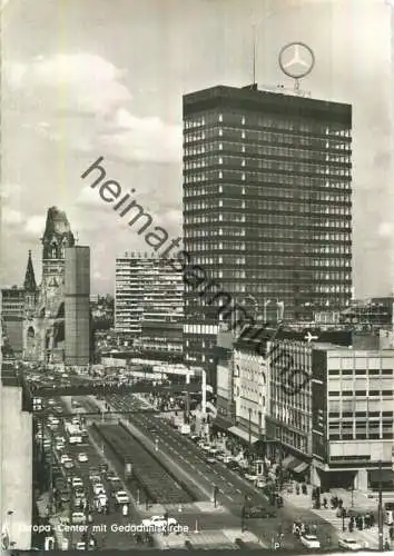 Berlin - Europa-Center mit Gedächtniskirche - Foto-Ansichtskarte - Verlag Kunst und Bild Berlin