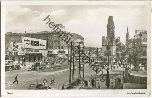 Berlin - Kurfürstendamm - Foto-Ansichtskarte - Verlag Hans Fleischer GmbH Berlin