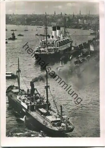 Hamburg - Hafen - Foto-Ansichtskarte - Verlag Schöning & Co. Lübeck 40er Jahre