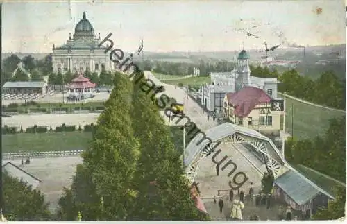 Görlitz - Amtliche Postkarte der Niederschlesischen Gewerbe- und Industrie-Ausstellung 1905 - Haupteingang