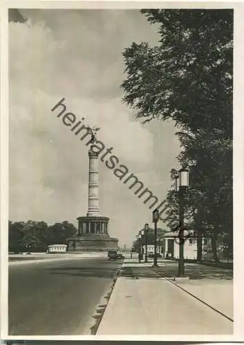 Berlin - Siegessäule - Foto-Ansichtskarte - Verlag Hans Andres Berlin 40er Jahre