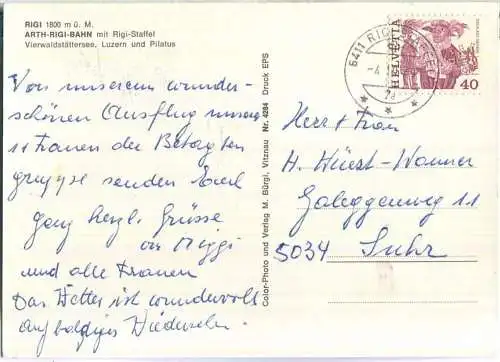 Arth-Rigi-Bahn - Verlag M. Bürgi Vitznau