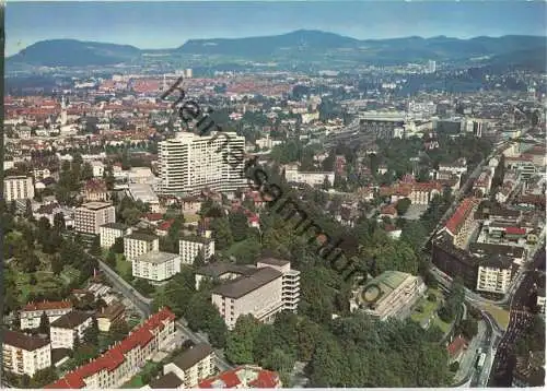 Bern - Flugaufnahme mit Inselspital - A. Seiler-Haus und C. L. Lory-Haus - Verlag Photoglob AG Zürich