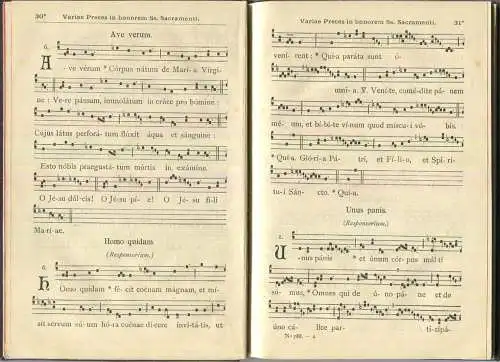 Varii Cantus 1913 - ad Processionem et Benedictionem SS. Sacramenti - ex Libris Vaticanis et Solesmensibus - Stempel: Lu
