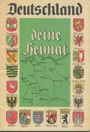 Deutschland - Deutschland - 16 Seiten 50er Jahre - Bodenschätze - Politisch - Geographisch etc. - Postkartengrösse