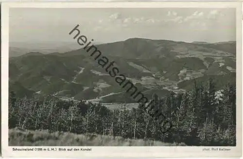 Schauinsland - Blick auf den Kandel - Foto-Ansichtskarte - Verlag J. Keller Karlsruhe