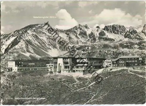 Nebelhornbahn-Bergstation - Foto-Ansichtskarte - Verlag F. u. E. Heimhuber Sonthofen