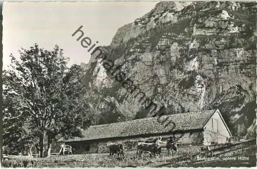 Steineralm - Am Hochstaufen - untere Hütte - Foto-Ansichtskarte - Verlag Anton Hafner Piding