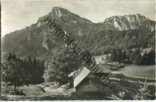 Steineralm am Fuss des Hochstaufen und Mittelstaufen - Piding - Foto-Ansichtskarte - Verlag Anton Hafner Piding