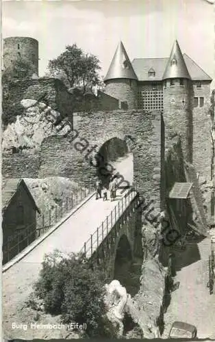 Burg - Heimbach - Foto-Ansichtskarte - Cramers Kunstanstalt Dortmund
