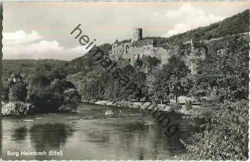 Burg Heimbach - Foto-Ansichtskarte - Cramers Kunstanstalt Dortmund