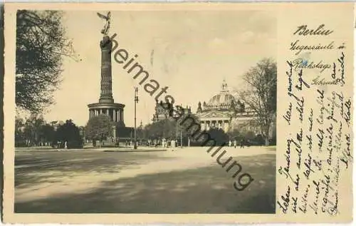 Siegessäule und Reichstagsgebäude - Verlag Gustav Mandel Berlin