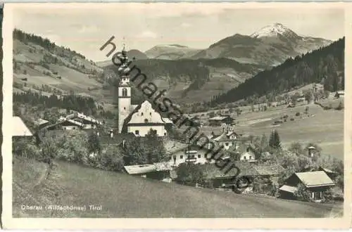 Oberau gegen die Hohe Salve - Foto-Ansichtskarte - Verlag Carl Krueck München