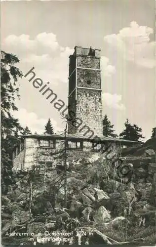 Asenturm auf dem Ochsenkopf im Fichtelgebirge - Foto-Ansichtskarte - Verlag Löwenhag Marktredwitz