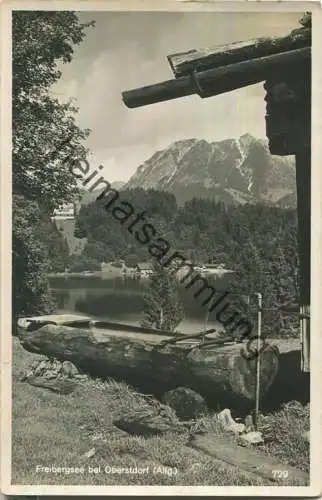 Freibergsee bei Oberstdorf - Foto-Ansichtskarte - Verlag E. Atzler Oberstdorf