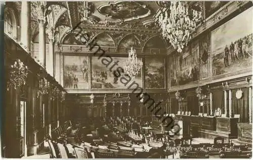Frankfurt - Römer - Festsaal - Foto-Ansichtskarte - Verlag M. Jacobs Frankfurt