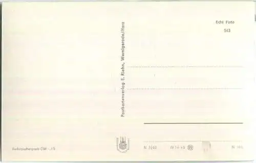 Treseburg - Foto-Ansichtskarte - Verlag E. Riehn Wernigerode