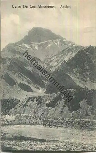 Cerro de los Almacenes - Andes - Propriedad de Hume y Ca. Ahumada