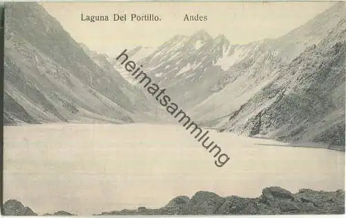 Laguna del Portillo - Andes - Propriedad de Hume y Ca Ahumada - Rückseite beschrieben 1921