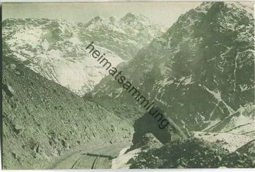 Cordillera de los Andes - KLMT 49 - Propriedad de Hume y Walker Ahumada - Rückseite beschrieben 1921