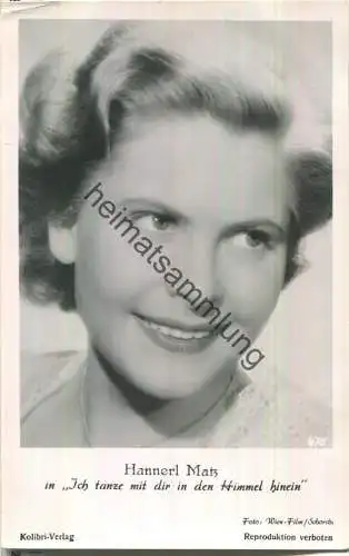 Johanna Matz - Verlag Kolibri 675 - keine AK-Einteilung