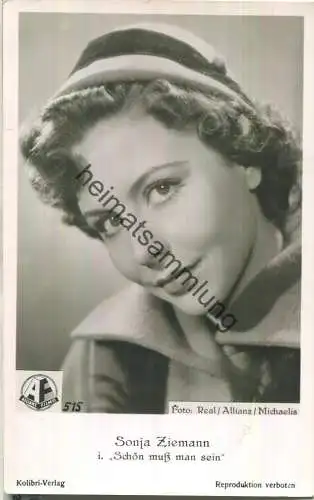 Sonja Ziemann - Verlag Kolibri 515 - Keine AK-Einteilung