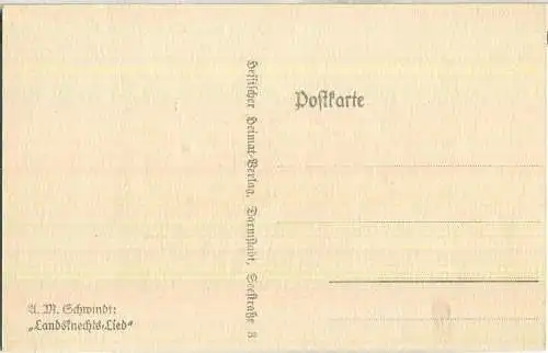 Landknechtslied - A. M. Schwindt - Verlag Hessischer Heimatverlag Darmstadt