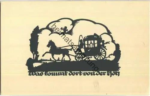 Was kommt dort von der Höh - A. M. Schwindt - Postkutsche - Verlag Hessischer Heimatverlag Darmstadt