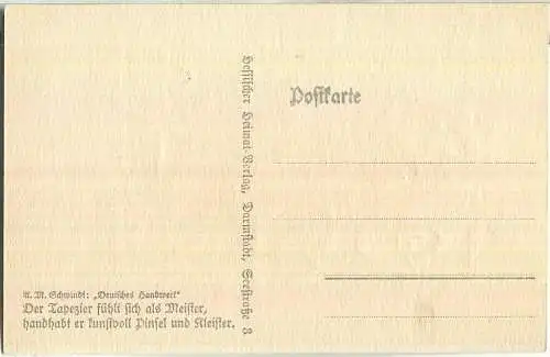 Der Tapezierer - Handwerk - A. M. Schwindt - Verlag Hessischer Heimatverlag Darmstadt