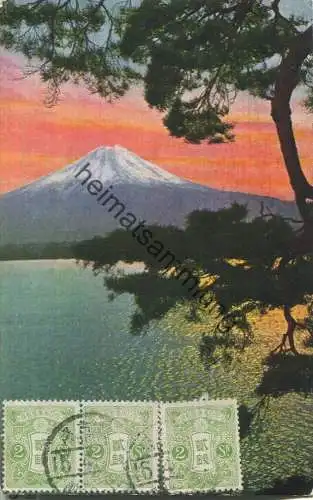 Mount Fuji and Lake Yamanaka - Japan ca. 1920
