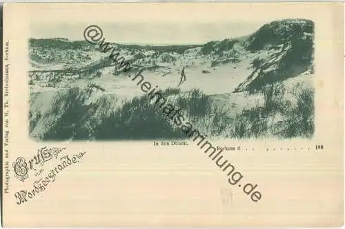 Borkum - Dünen - Gruss vom Nordseestrande - Verlag H. Th. Kretschmann Borkum