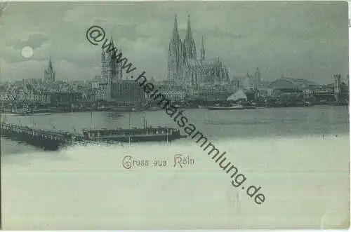 Köln - Dom - Mondschein ca. 1900