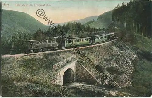 Harz-Querbahn und Brockenbahn - Verlag Louis Glaser 1907