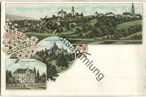 Cronberg - Hotel Kaiser Friedrich - Schloss Friedrichshof - Verlag H. Metz Tübingen