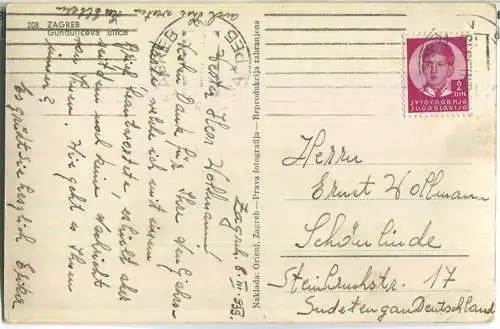 Zagreb - Gundullceva ullca - Verlag Orient Zagreb