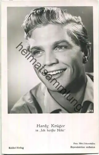 Hardy Krüger - Kolibri-Verlag Nr. 678 - ohne AK-Einteilung