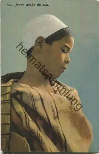 Türkisch-orientalische Typen - Jeune arabe du sud - Verlag Lehnert & Landrock - Feldpost Mil. Miss. Konstantinopel