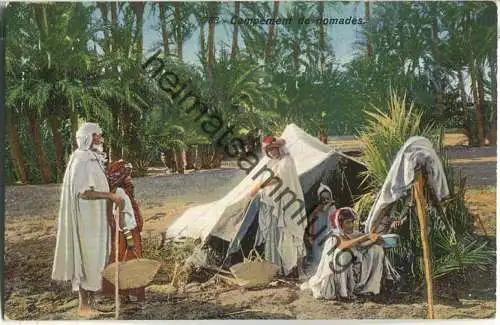 Türkisch-orientalische Typen - Ein Nomadenlager - Verlag Lehnert & Landrock - Feldpost Mil. Miss. Konstantinopel