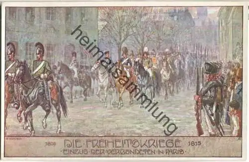 Ostmark - Bund deutscher Österreicher - Die Freiheitskriege - E. Kutzer - Einzug der Verbündeten in Paris